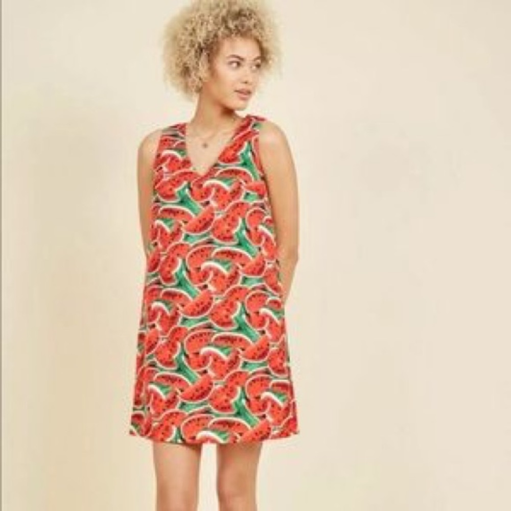 Compania Fantastica Watermelon Shift Dress